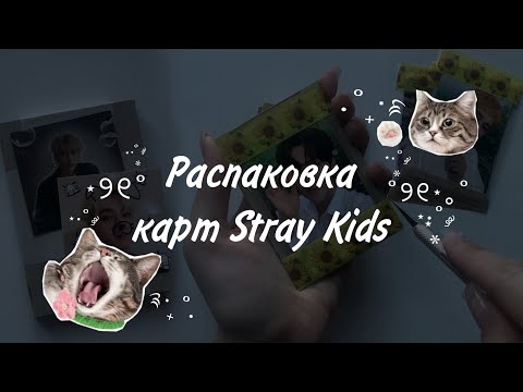 Видео: Распаковка карт Stray Kids #2 | SKZ photocards unboxing