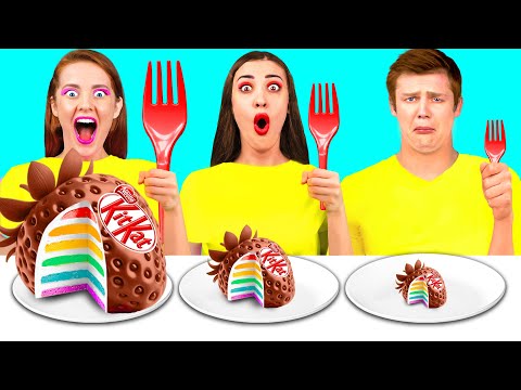 Видео: Большая, Средняя или Маленькая Тарелка Челлендж | Вкусные Кухонные Рецепты от RaPaPa Challenge