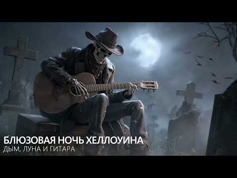 Видео: Блюзовая ночь Хеллоуина : дым, луна и гитара 🎃