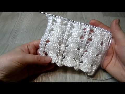 Видео: Узор жгуты с ажуром. Очень интересный узор. Вязание спицами.
