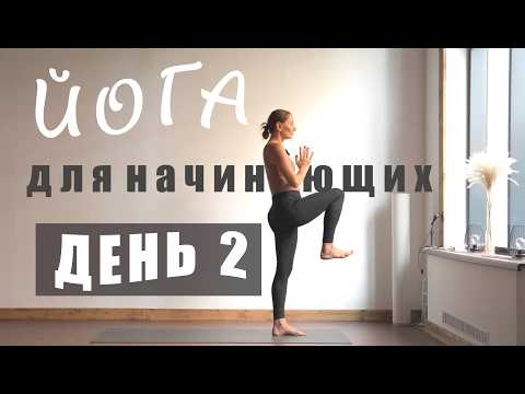 Видео: ЙОГА ДЛЯ НАЧИНАЮЩИХ. ДЕНЬ 2. Простые балансы стоя. 18 минут