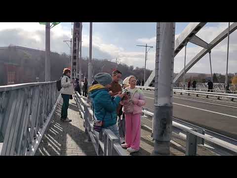 Видео: Мозырь. Открытие моста. 6.11.2025г