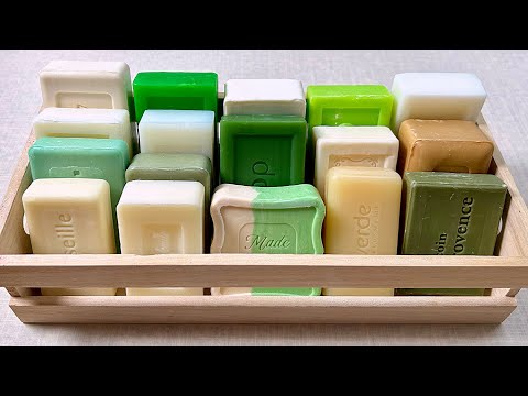 Видео: ASMR soap cutting 💚 Резка мыла АСМР