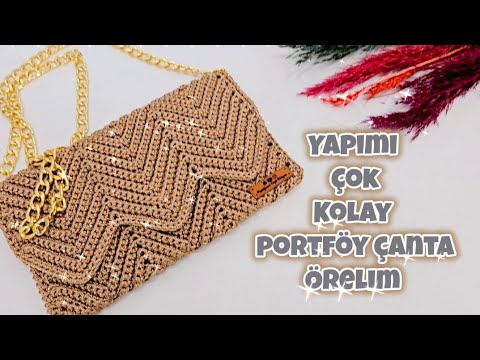 Видео: как связать сумку через плечо зигзагом крючком