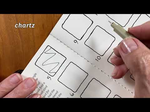 Видео: Пакет проектов Zentangle № 10 — День 1