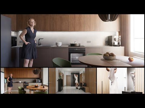 Видео: Визуализация кухни и прихожей в SketchUp 2025, D5 Render и нейросети Promeai