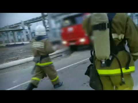 Видео: Пожар класса В1;В2 ;D3 Категория А/ Пожарная охрана/ Газоспасательный отряд/ Ликвидация катастрофы