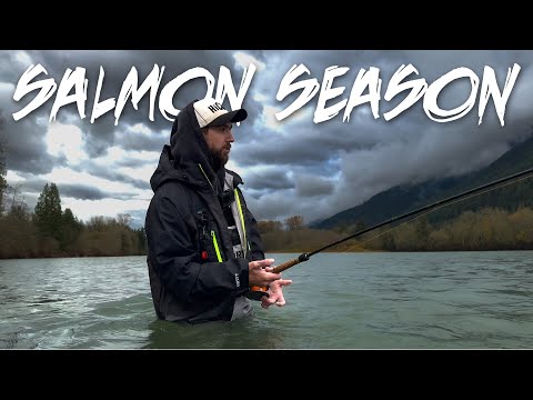 Видео: Ловля хромированного лосося на большие мушки в Вашингтоне
