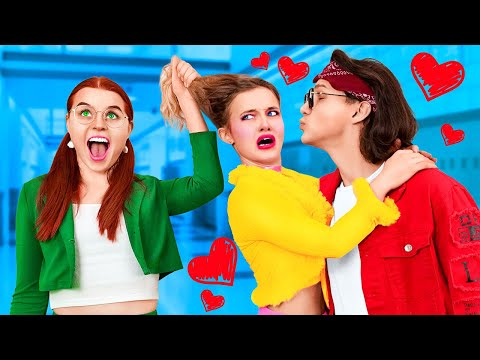 Видео: НОВЕНЬКАЯ УВЕЛА МОЕГО ПАРНЯ! 😱💔 Ботанка VS Популярная девушка | Экстремальные лайфхаки от Ла-Ла Лайф
