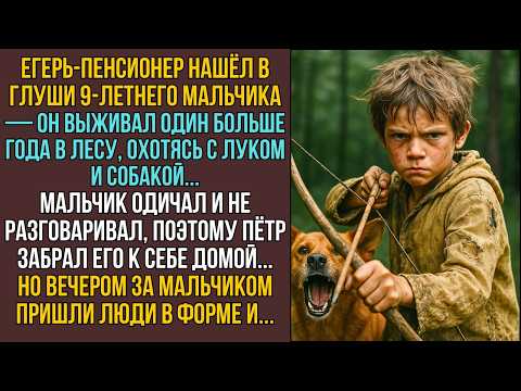 Видео: Егерь нашёл в лесу 9-летнего мальчика — он выживал охотясь с луком и собакой! А узнав его судьбу...