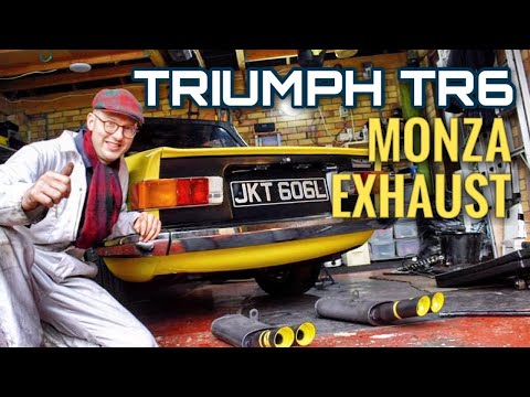 Видео: Выхлоп Triumph TR6 Monza