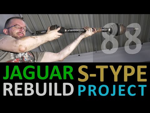 Видео: Реставрация Jaguar S-Type [88] ЗАДНЯЯ ПОДВЕСКА Разборка (2) Полуось