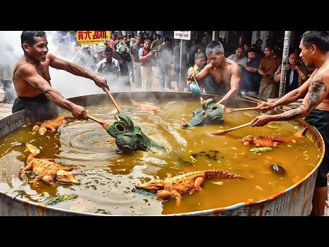 Видео: От Этих Процессов Приготовления Уличной Еды Волосы Встают Дыбом!