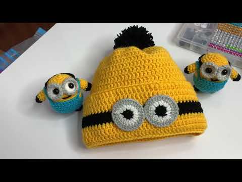 Видео: Шапка «Миньон» Вяжем крючком ☕️🧶
