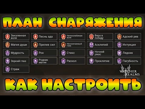 Видео: Настройки планов рекомендаций снаряжения || Watcher of Realms