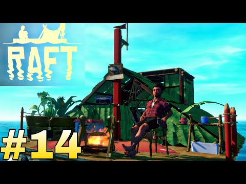 Видео: Чуть не умер от медведя - Прохождение RAFT #14