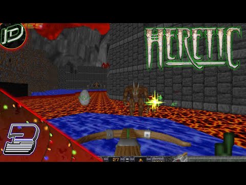 Видео: Heretic 1994 PC Прохождение без комментариев - Часть 3
