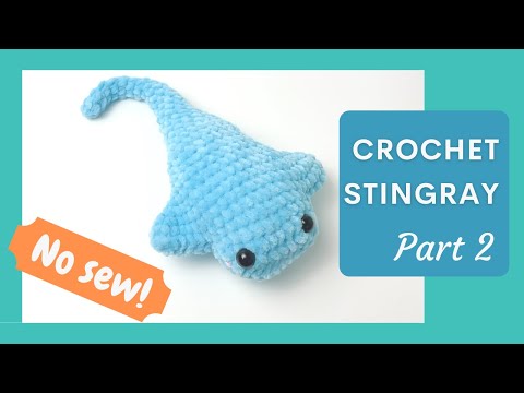 Видео: Урок по вязанию крючком ската без шитья (TikTok) Часть 2 | Бесплатная схема для начинающих с амиг...