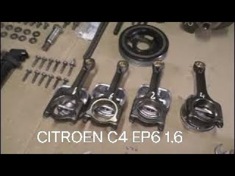 Видео: Капитальный ремонт двигателя. CITROEN C4 (B7) - DS4 1.6 VTi 16v 120. 2011г