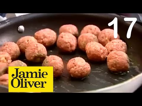 Видео: Jamie Oliver. Фрикадельки с пастой и томатным соусом