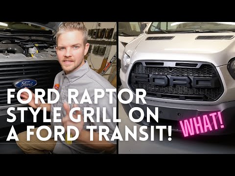 Видео: Решетка радиатора в стиле Ford Raptor на Ford Transit!? (Как ее установить!)