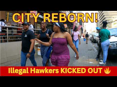 Видео: ТСХВЭЙН ПРЕОБРАЖЕН! Улицы возрождаются после выселения нелегальных торговцев 🇿🇦
