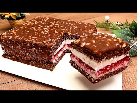 Видео: Вкусный шоколадный торт для всех! Вкус, который невозможно описать. Никакого желатина!