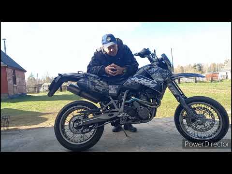 Видео: Как можно уничтожить KTM 640 SMC двадцатью граммами свинца!