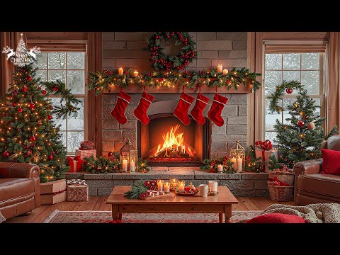 Видео: Уютная Рождественская Музыка У Камина 🎅🏼 Расслабляющая Рождественская Фортепианная Музыка | Усп...