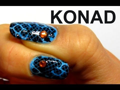 Видео: Stamping nail art KONAD / Змеиный принт на ногтях