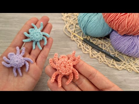 Видео: 🕷️ Простой Урок по Вязанию Мини-Паука Крючком на Хэллоуин (Паук-Амигуруми | Вязаная Игрушка) 🎃