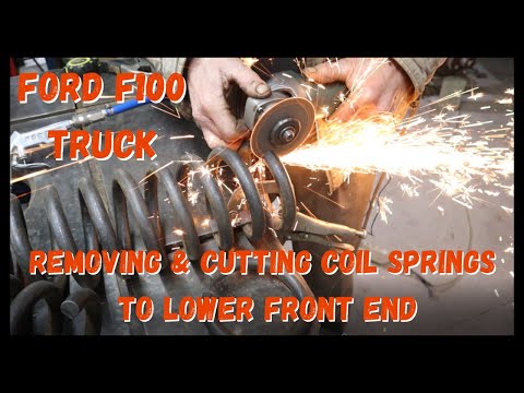 Видео: FORD F1OO — СНЯТИЕ И ОБРЕЗКА ВИТЫХ ПРУЖИН ДЛЯ НИЖНЕЙ СТОЙКИ