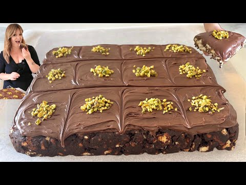 Видео: Без выпечки шоколадный торт с салями и печеньем. Только печенье и шоколад.