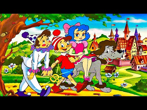 Видео: Буратино, Мальвина, Пьеро и Артемон. Пазлы 560 деталей Таймлапс.