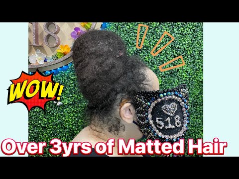 Видео: 3 года спутанных волос