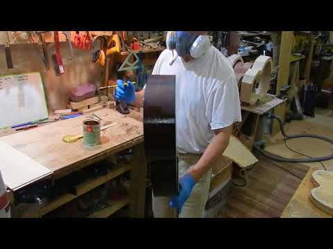 Видео: Лакирование кистью - уретан-алкидный лак. Немое кино