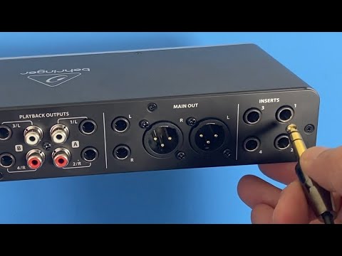 Видео: Как использовать разъемы Inserts на интерфейсе Behringer U-phoria UMC404HD
