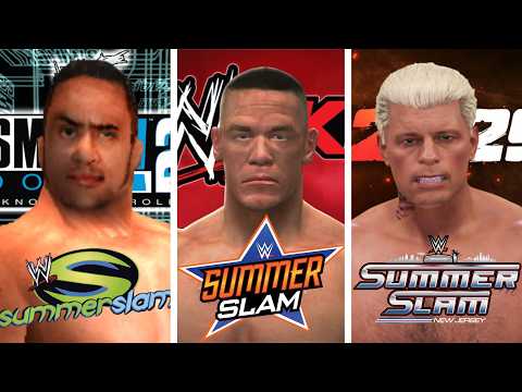 Видео: Я участвовал в главном событии Summerslam во всех играх WWE!