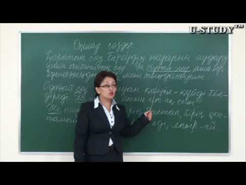 Видео: ҰБТ-ға дайындық: Оқшау сөздер. Қаратпа және одағай сөздер