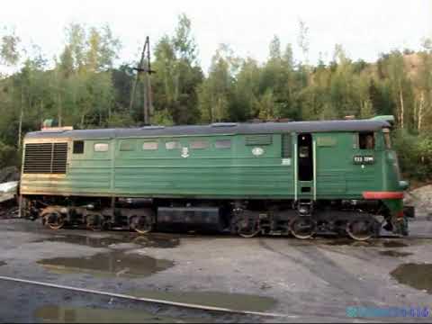 Видео: Тепловоз ТЭ3-7244, Владимирская область, Мелехово. 2008.