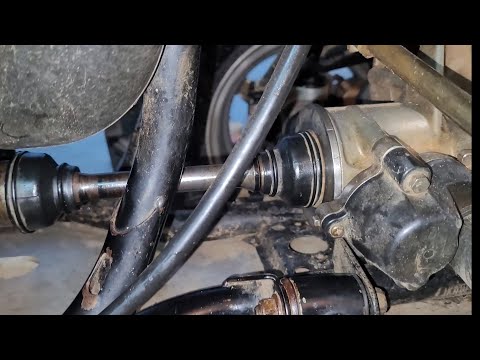 Видео: Доработка переднего кардана Kawasaki Brute force 750.