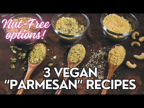 Видео: 3 веганских рецепта с пармезаном, которые вам стоит попробовать! 😋 (есть варианты без орехов)