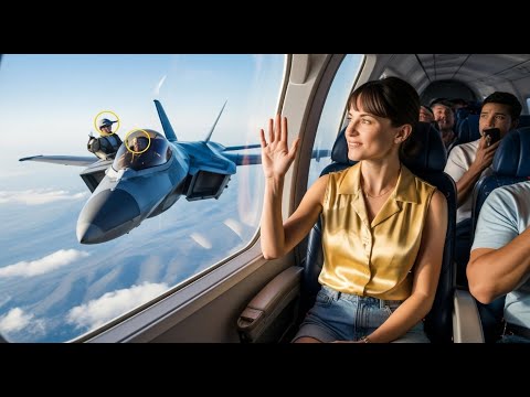 Видео: ✨ Она помахала истребителю F-22 в полёте — и то, что произошло дальше, потрясло весь мир!✈️🔥