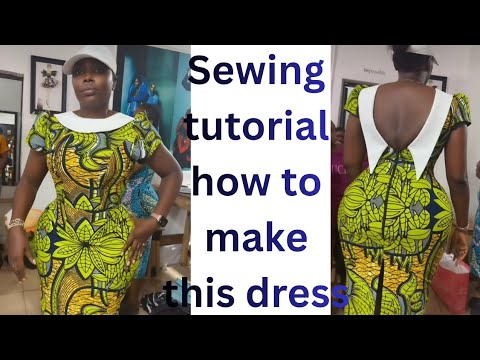 Видео: Как спроектировать и сшить это модное платье-бюстье в стиле принцессы с отложным воротником и вор...