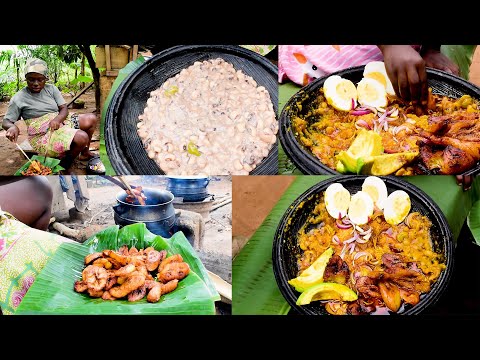 Видео: Africa Village||ГОТОВИМ самую популярную уличную еду в Гане|-GOB3-Гари и фасоль с жареным плантаном