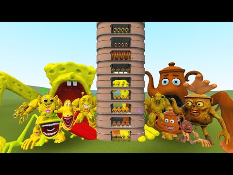 Видео: TALLGRASS LITTLE TO BIG ALL SPRUNKI SIMON VS ALL TA TA TA SAHUR FAMILY ФАЗА 1 - 10 в Gmod !!