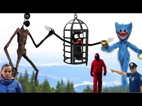 Видео: Сиреноголовый и Хаги Ваги против Картун Кэт  Siren Head & Cartoon cat полная версия