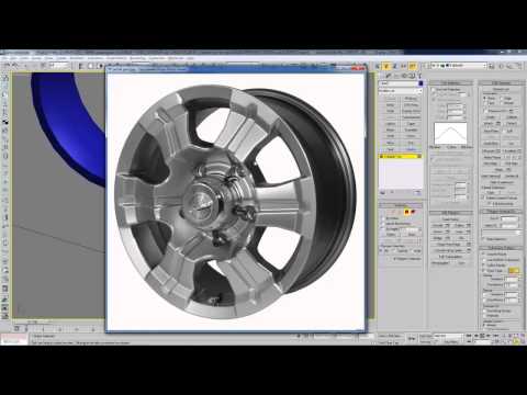 Видео: Полигональное моделирование автомобильного диска в 3D Max  _ часть 1