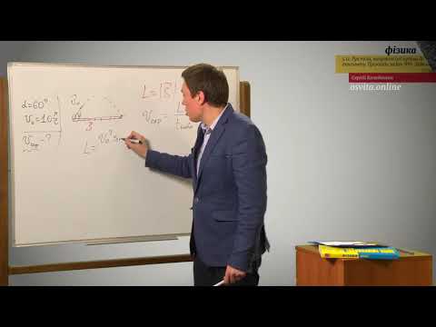 Видео: ЗНО  Фізика Рух тіла, кинутого під кутом до горизонту  Приклади задач ЗНО  Задача 1