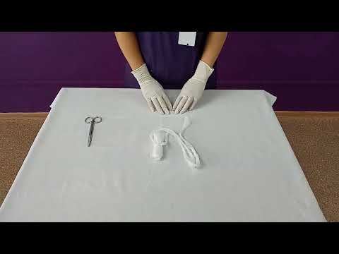 Видео: Таңу материалдарын дайындау Мұрын алдыңғы тығынды жасау